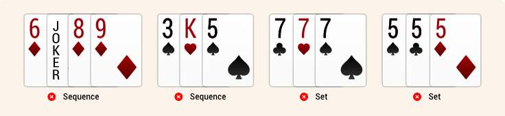 invalid Example1 Inalid Shows Examples - Rummy Rules