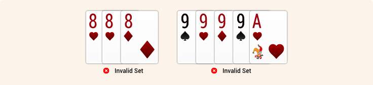 Invalid Set Invalid Set - Rummy Rules